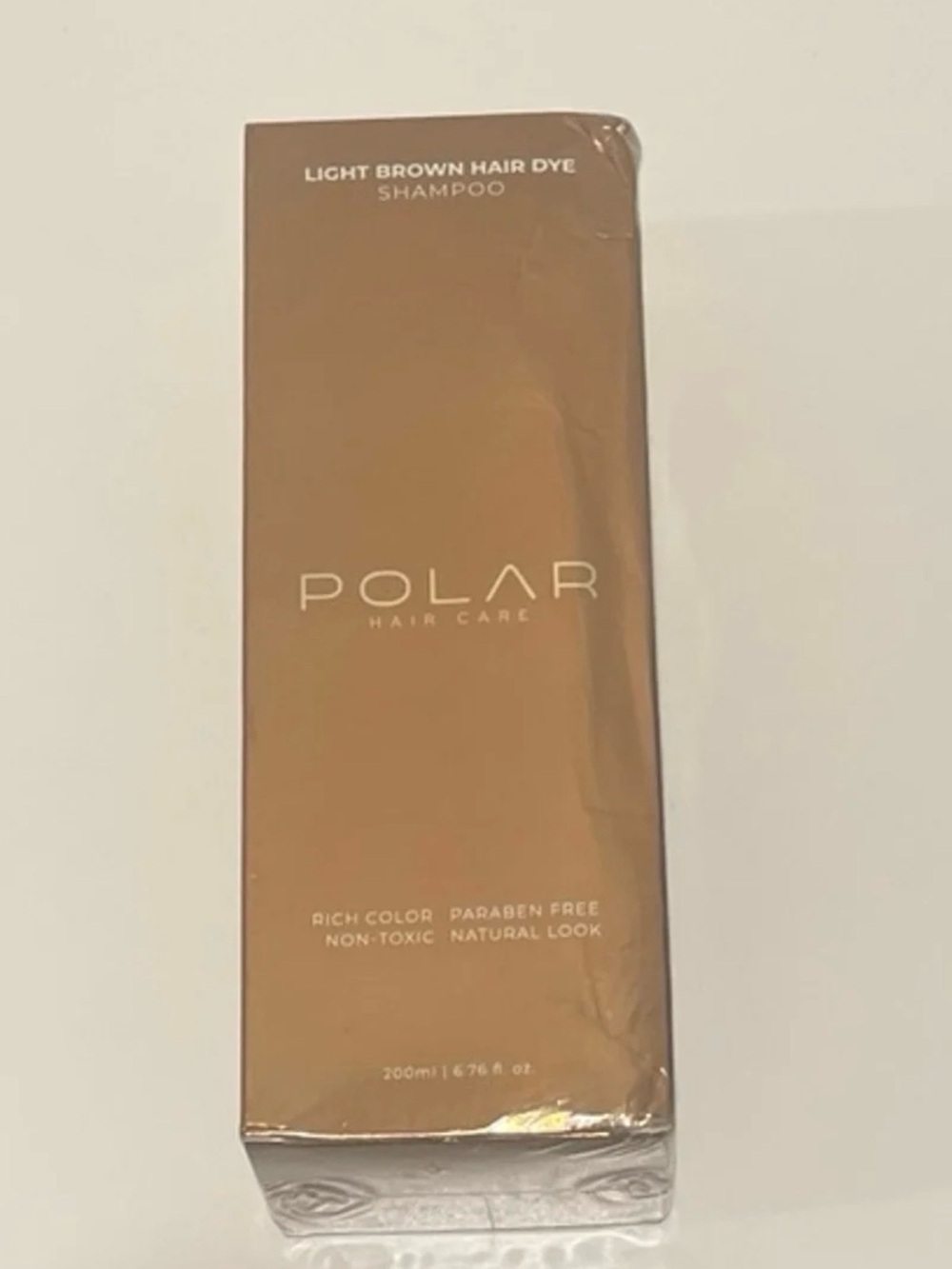 NEW in sealed box Polar Hair Dye-light brown hair dye shampoo 200mL/6.76 fl.oz